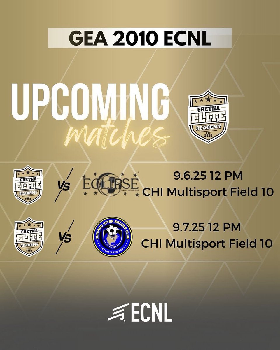 Tough game Saturday against National Champs Michigan Hawks, responded back Sunday with an awesome 3-1 win vs Hawks Magic 👏👏👏 Chicago next weekend! Goals scored by
<a href="/yirah_sears4/">Yirah Sears</a> <a href="/Zoey_Ridder/">Zoey Ridder</a> and  IG @bentli.crouch 🙌     @gretnaeliteacademy @ecnlgirls #BeElite