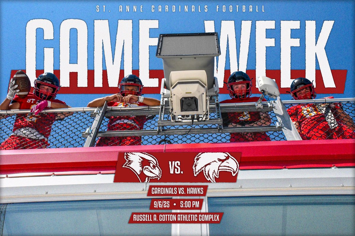 It’s our first home game week of the season! 🐦🏈

Cardinals football hosts Macon Meridian this Saturday at 5:00 pm at the Russell A. Cotton Athletic Complex!

#CardinalCulture