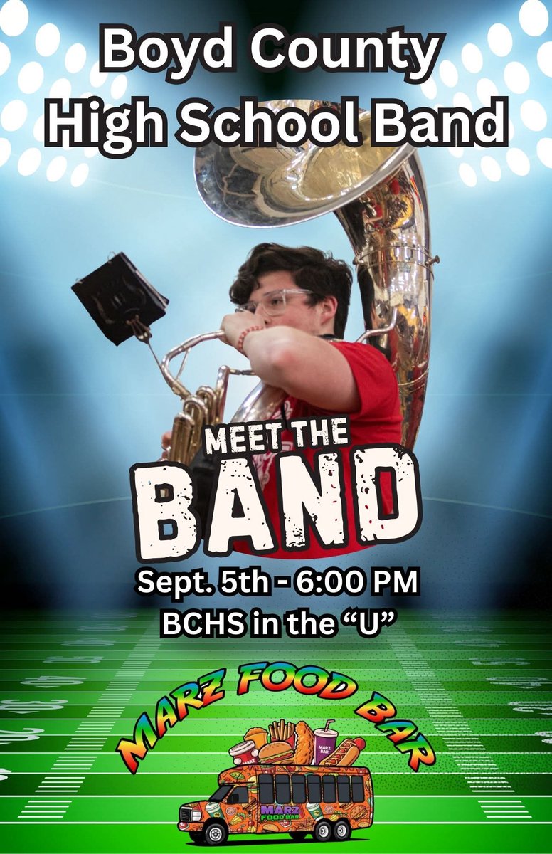 BCHS_Mr_J's tweet photo. Freinds! We hope you will join us this firday prior to the first home BC Football Game. Grab dinner and listen to the kids play before we make our way down to the stadium to cheer on the Lions! Hope to see you at Meet the Band! https://t.co/TjcgESNlxL