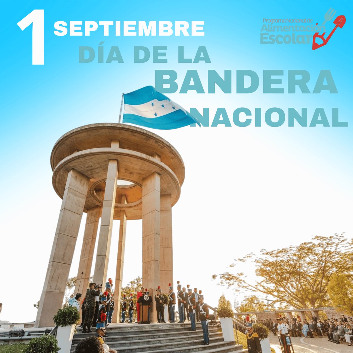 pnae_proasol's tweet photo. 🇭🇳 Día de la Bandera Nacional de Honduras 🇭🇳

Hoy, 1 de septiembre, con orgullo y amor patrio, celebramos el Día de la Bandera Nacional de Honduras, símbolo que nos une como pueblo y nos recuerda nuestra historia, identidad y esperanza en un futuro mejor. https://t.co/iJp6fcjwoh