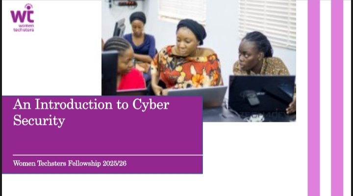 wildfl0w6r's tweet image. Day 1 of my Cybersecurity Journey

Today was the official start of my Women Techsters Fellowship program in the Cybersecurity track, and I’m honestly so excited about what’s ahead

Our facilitator, Terry Muthoni, introduced us to cybersecurity in such a simple yet interesting way