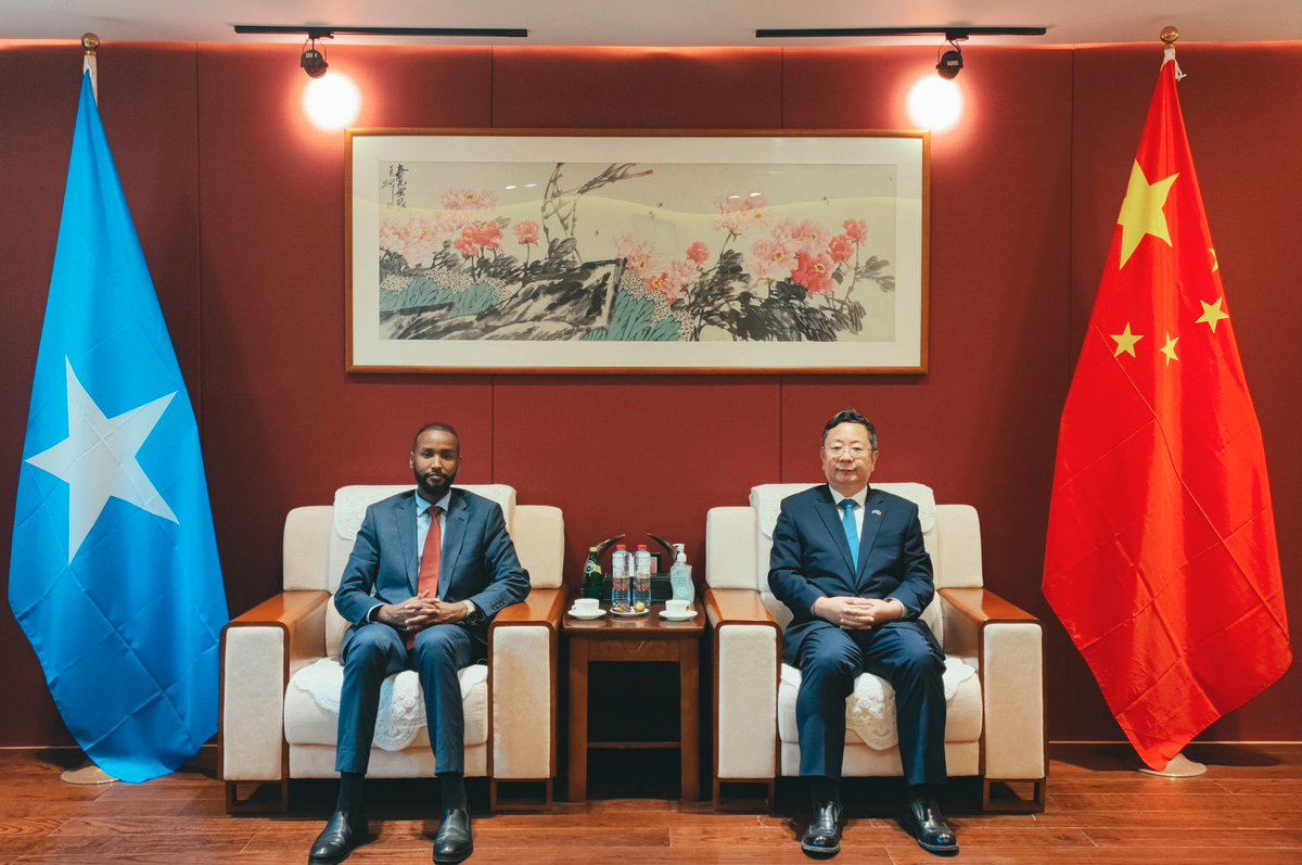 Today, I had the honor of meeting H.E. the Ambassador of the People’s Republic of China to Somalia Mr Yu. We held fruitful discussions and reached an important understanding on strengthening cooperation to help address the ongoing humanitarian crisis in the Awdal region.

I