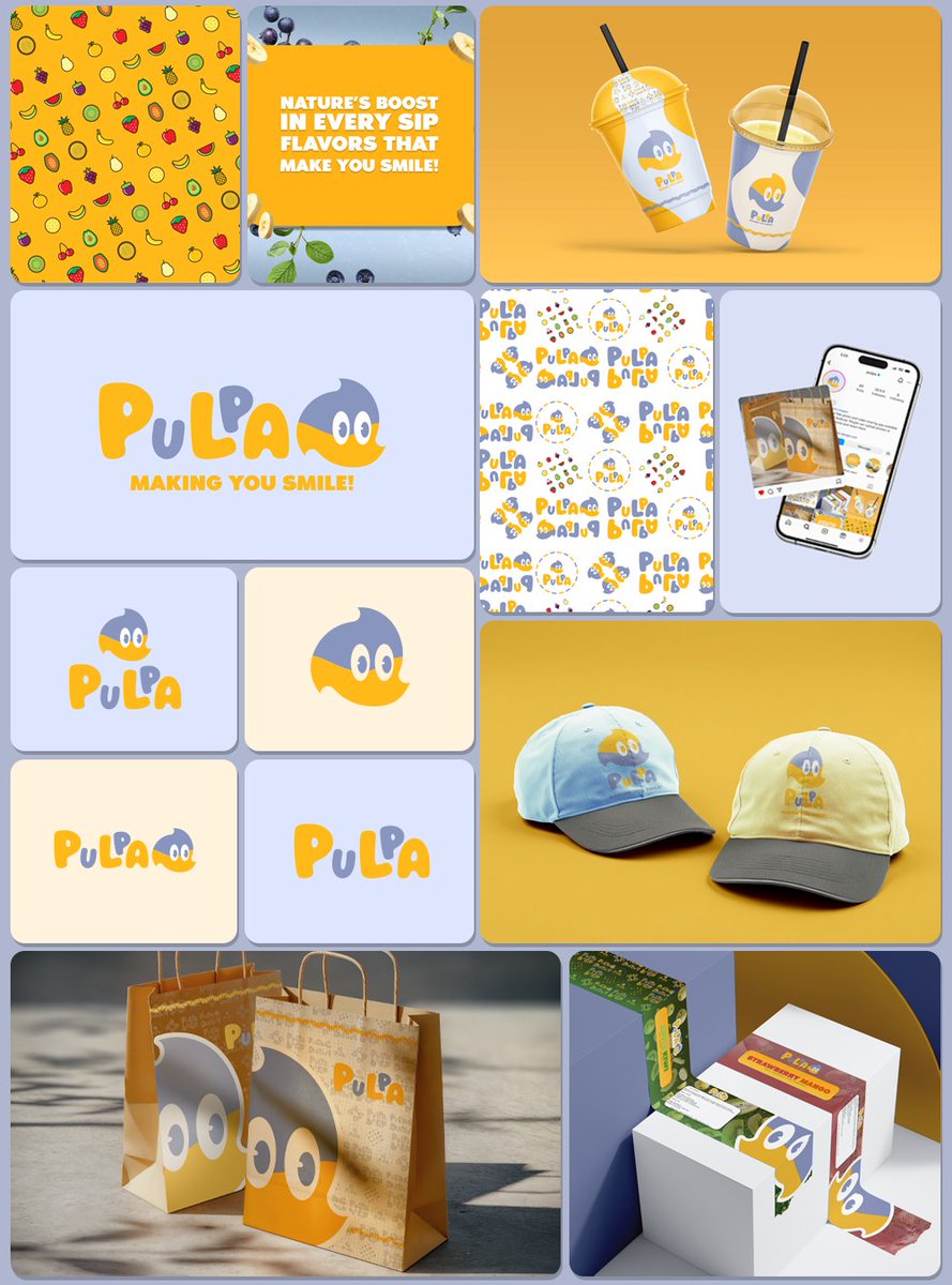 maxgraphdesign's tweet image. ✨ New Project Spotlight ✨
I had the pleasure of designing a logo for Pulpa! a brief by thenewbrief on Instagram!

The goal was to create a brand identity that feels Vibrant and fun

Need a logo that tells your brand’s story? DM me, I’d love to help! (Link in bio)

#Branding