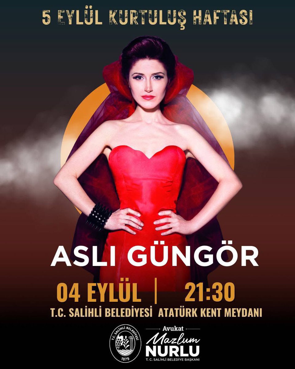 Kurtuluş Haftası etkinliklerinde Salihli’deyiz🇹🇷
 
🗓️4 Eylül Perşembe ⏰21.30
📍Salihli Atatürk Kent Meydanı