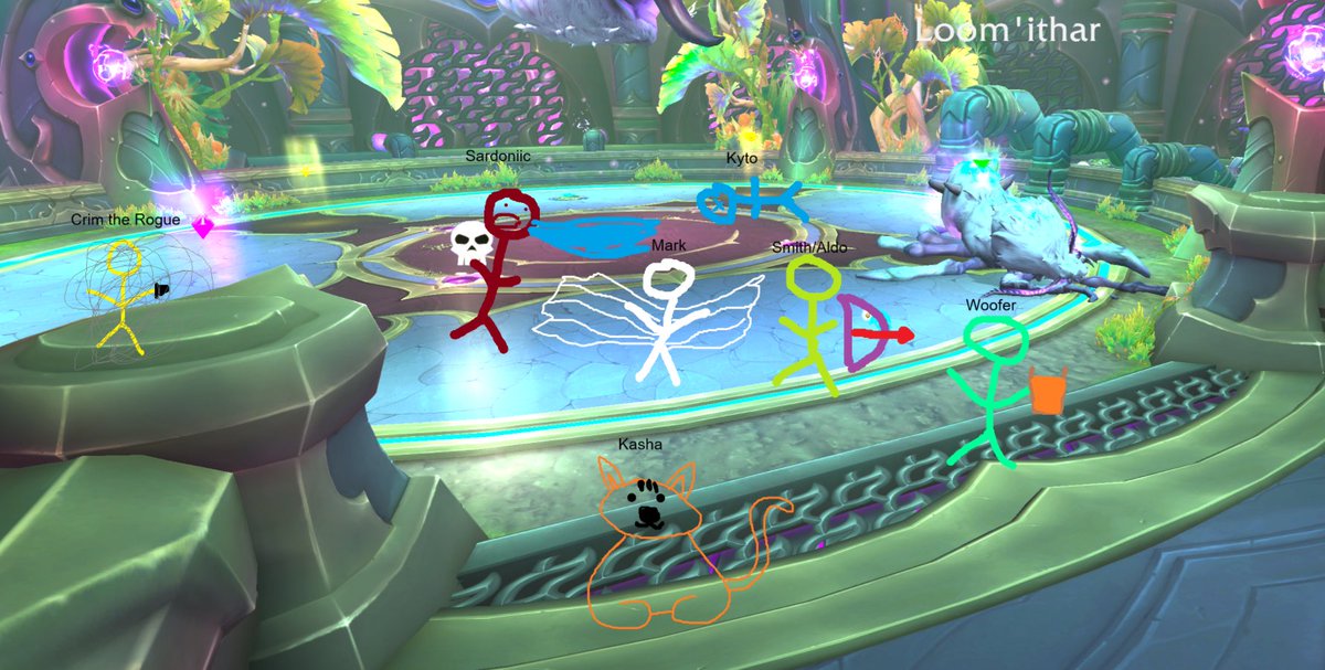 This is what happens when you ask your raid teams to give in "killshot" pictures for bosses and they forget.

Team Helios take down mythic Loomi'thar, we promise!

We are Starship 🌈
Kind of a Cult 💀

#worldofwarcraft #mythic #raiding #trustus