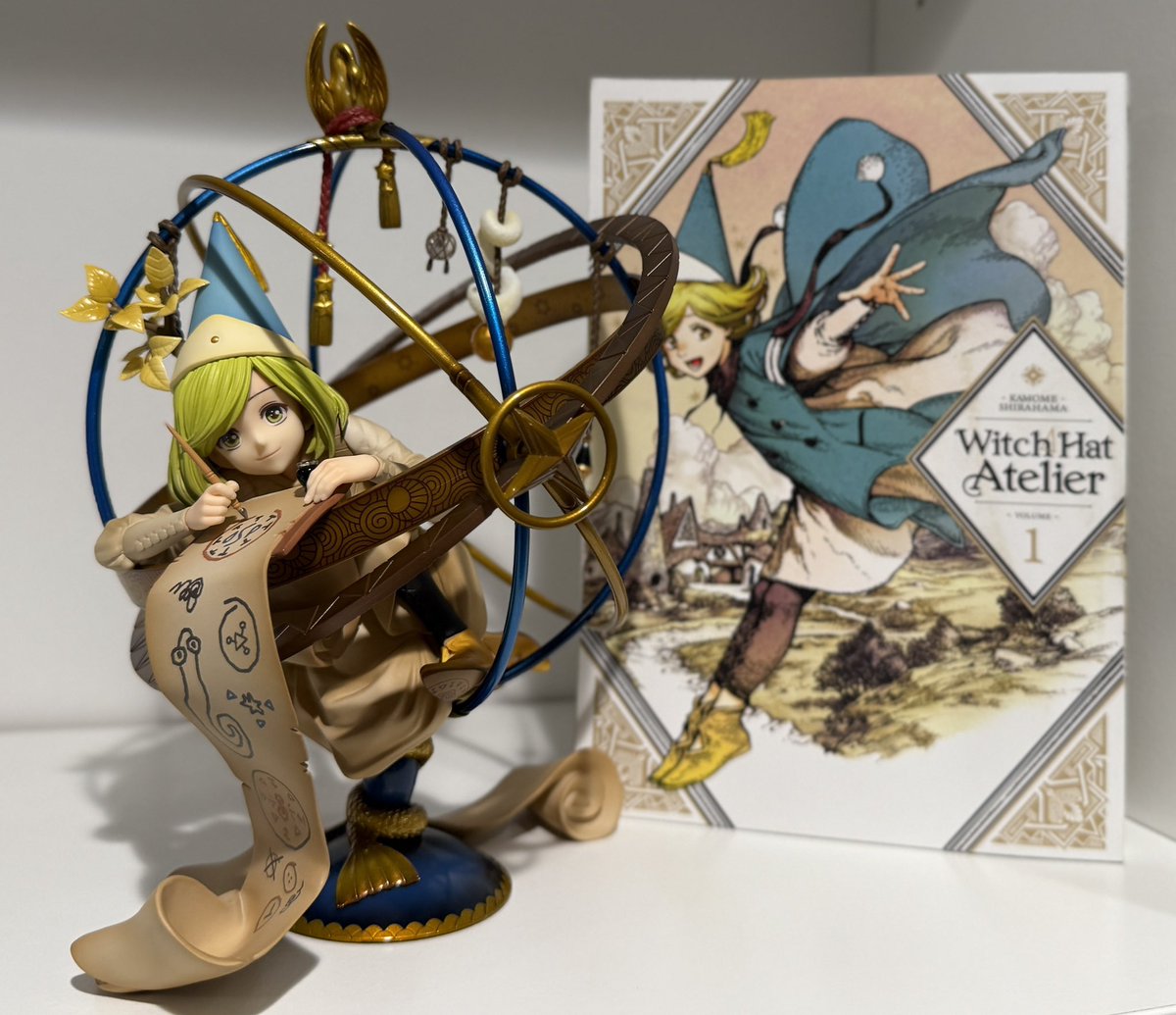topmr_m's tweet image. Here’s most of my current collection! Definitely my favorite new addition since last year was finally getting Kiara’s nendo to complete the myth set! As well as this Witch Hat Atelier figure! I got both from AmiAmi :3 I also got the Ina AmiAmi card
 #WAHmbassadorship #TAKOTIME