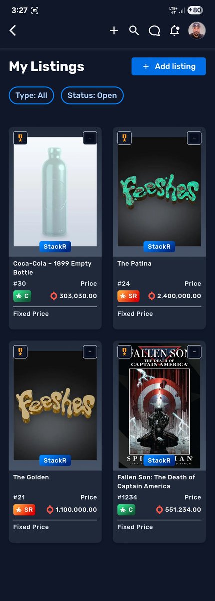 MarianoLM5's tweet photo. Trying to flip some NFTs I own to do some other stuff in web3... let me know if you are interested in any item and we can negotiate the price ๐ซก
#VeVe #StackR #NFTs #OMI #Feeshes #CocaCola #Marvel https://t.co/colI4UQIfl