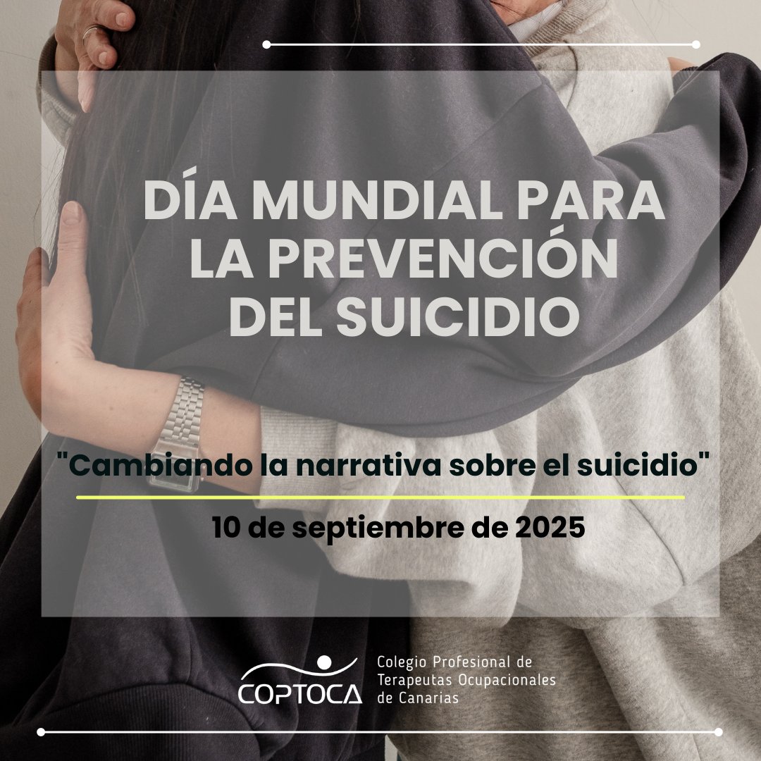 Cada 10 de septiembre se celebra el día Mundial de la Prevención del Suicidio, organizado por la Asociación Internacional para la Prevención del Suicidio (IASP) y respaldado por OMS.

#díamundialdelaprevencióndelsuicidio2025 #DMPS  #cambiarlanarrativa #terapiaocupacional