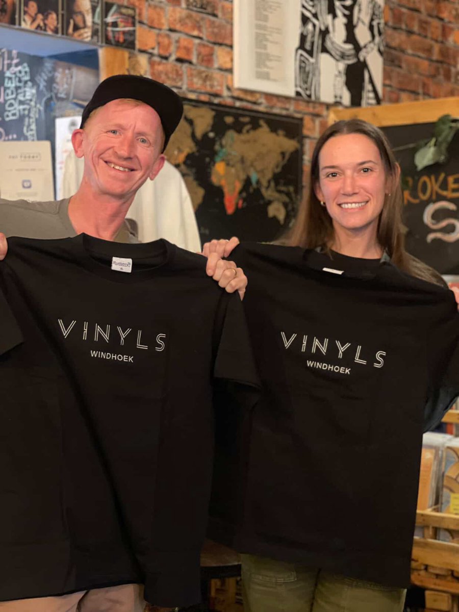 VINYLS T-Shirts now available on pre-order for N$250.00 each

Sizes range from M - XL

DM us “Shirt” so we can send you the link to order yours today!

#vinylsmerch #vinylsshirts #windhoek #namibia