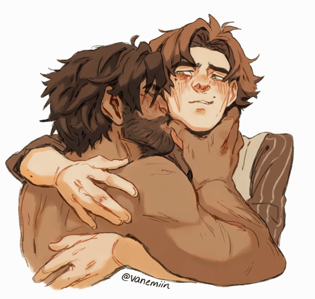 Splashed some color on that sketch! I love using warm beigey tones for these two #arcane #jayvik