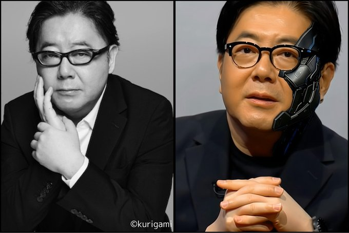 48RequestHour's tweet photo. As AKB48 celebrates its 20th Anniversary, it has been announced that Akimoto Yasushi will face off his AI counterpart in a production battle for the release of a new AKB48 song! Fans will decide the winner by voting! 

Using AI trained on AKI-P’s style, “AI Akimoto” will face off against the real Akimoto Yasushi himself. 
Both will:
• Write the lyrics
• Choose the melody
• Select the Senbatsu members & Center

The winning song will be released digitally.