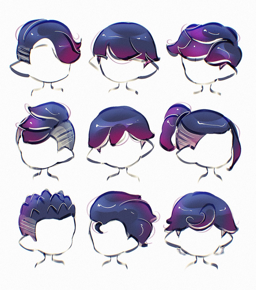 🖤 cool inkling hair #splatoon