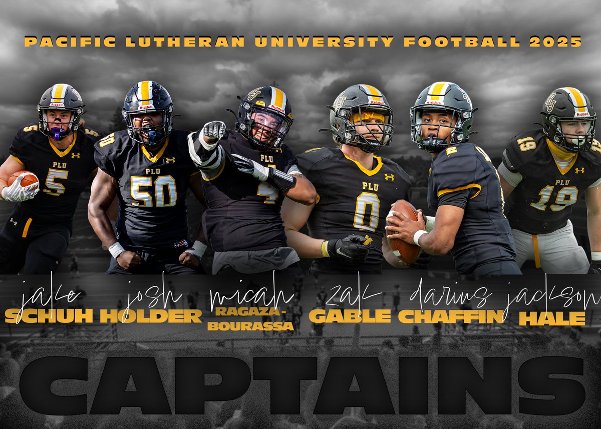 PLUFootball's tweet image. The votes are in 🗳️

Our 2025 season captains are: 

Jake Schuh
Josh Holder
Micah Ragaza-Bourassa
Zak Gable
Darius Chaffin
Jackson Hale

This group of men has proven themselves to be leaders on and off the field. We are ready to have a great season with this group leading the way