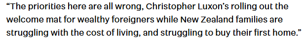 Think Hipkins definitely needs to take a long look at the policy. How many first home buyers are targeting houses worth more than $5m?