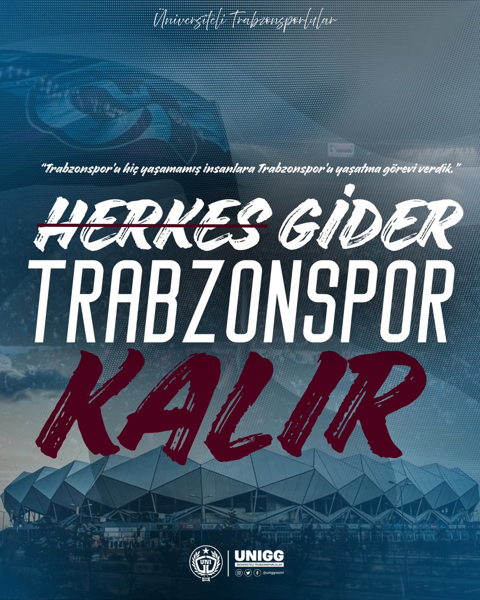 Trabzonspor’u hiç yaşamamış insanlara, Trabzonspor’u yaşatma görevi verdik…

-  Özkan Sümer