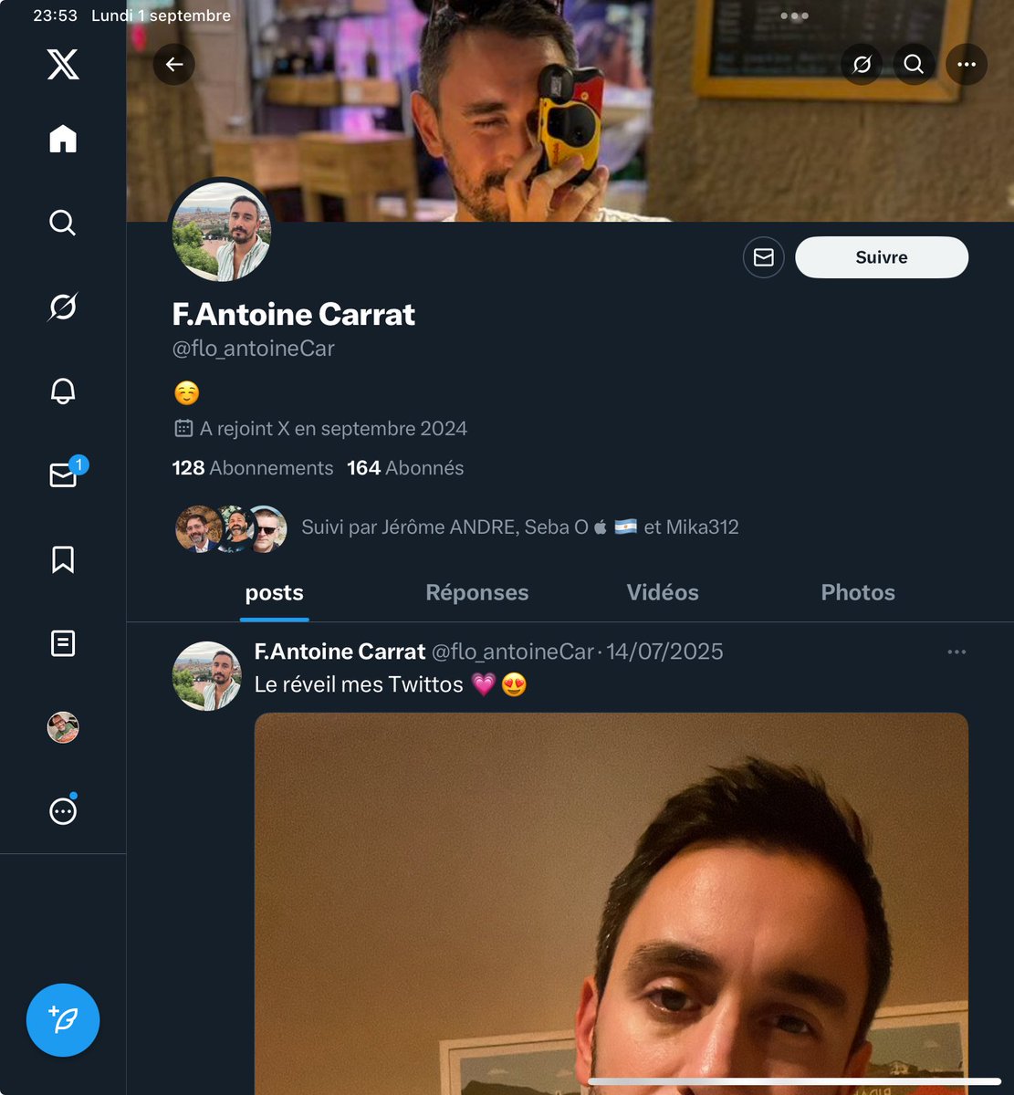 À signaler en masse ! Il se fait passer pour <a href="/Florian75_34/">Florian</a> !