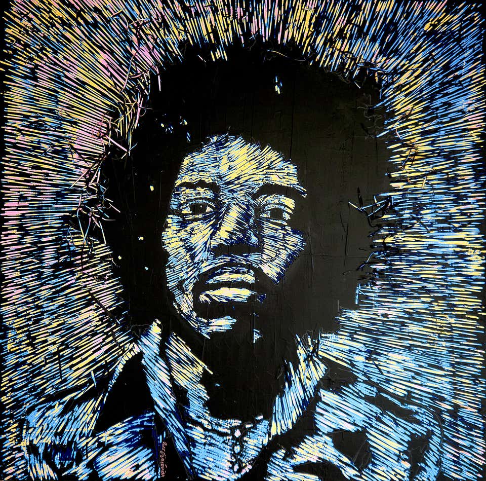 Bazevian's tweet photo. (Un)classical Hendrix. Carving the surface #bazevian #Delacapucinière #hendrix #ICONIK https://t.co/NBdmdAH92u