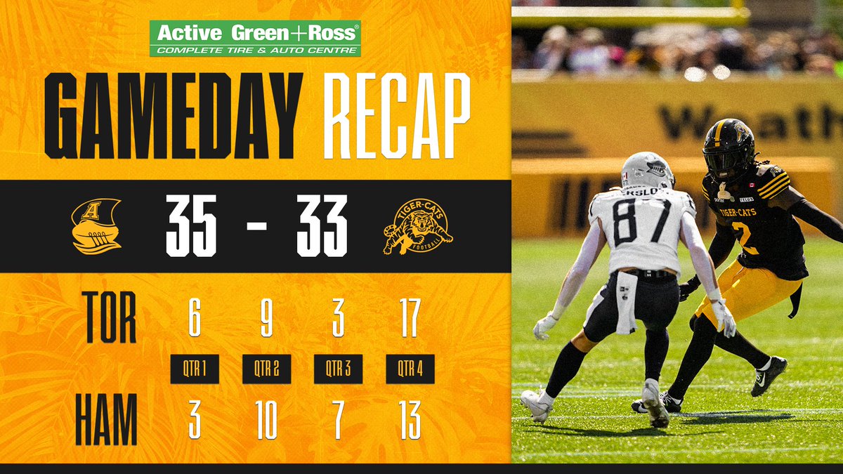 RECAP: Ticats lose at home

<a href="/TireExperts/">Active Green+Ross</a>