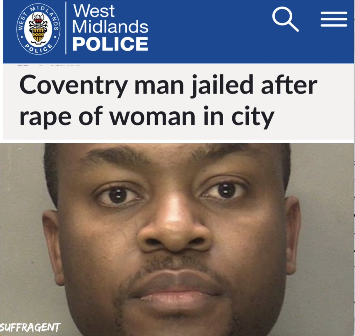 'Coventry man' = random African called Mangwa from Cameroon.