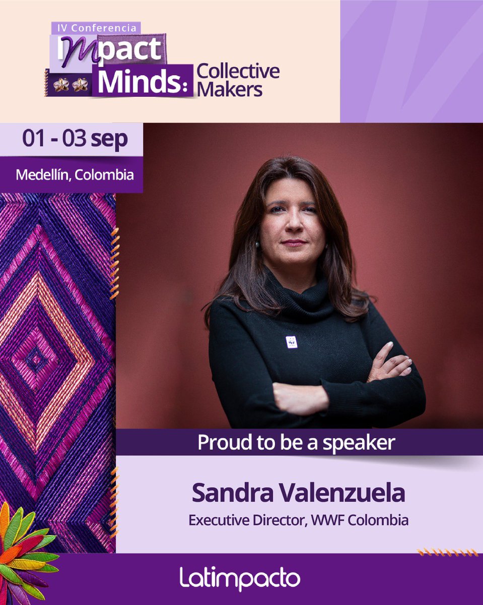 ¡La energía de Colombia ya se siente! ⚡️Del 1 al 3 de septiembre participaré como speaker en #ImpactMinds2025 #CollectiveMakers 2025, junto a líderes de impacto de la región y el mundo.

¡Los espero para ser parte de esta fuerza colectiva! Toda la info ➡️ impactmindsconference.com/es/