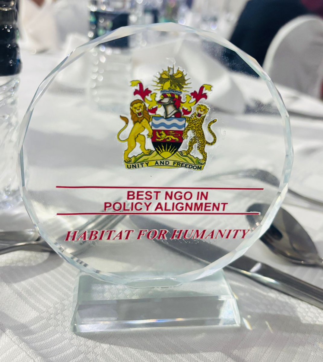If you haven't heard any good news today, we are excited to share some!
<a href="/HFHMalawi/">Habitat for Humanity Malawi</a>  has been honored with the prestigious award for Best Non-Governmental Organisation (NGO) in Policy Alignment at the 2025 NGO Awards in Mzuzu.

This award recognizes our commitment to ensuring our
