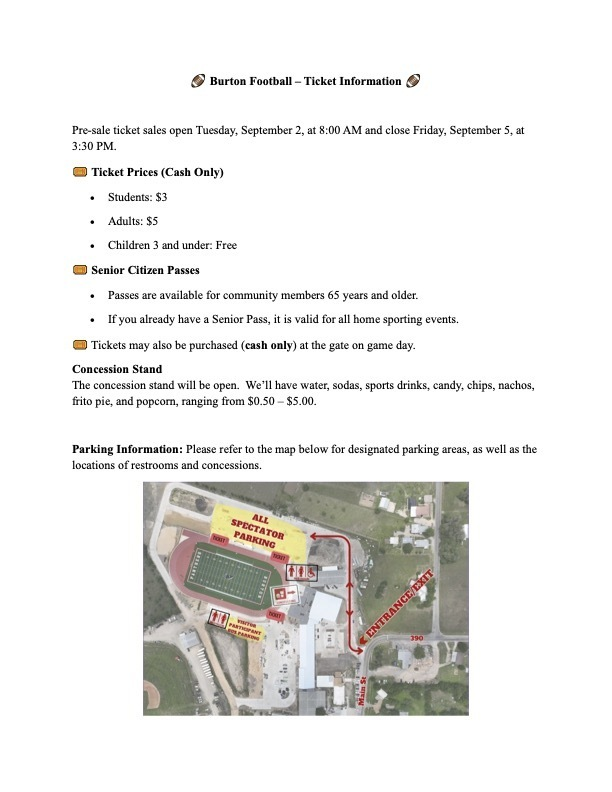 Please see the new Panther Stadium  Supervision Policy for the safety of all spectators and staff.  Thank you for helping us keep our Panthers safe!