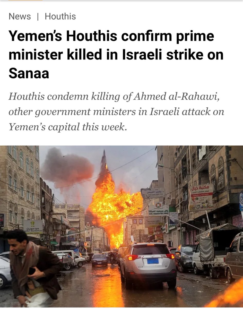 On August 28, 2025, Israel assassinated the Prime Minister of Yemen along with  - an act of continued politicide, emboldened and enabled by America. "Politicide" is a destruction of a people's political identity, autonomy, sovereignty and self-determination. The entire world