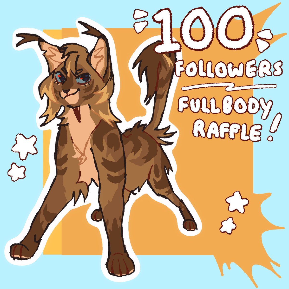 CrackleHound's tweet image. Thank you all for 100 followers! I’m hosting a small raffle to celebrate.

Winner gets a fullbody flat colour!
To enter:

 ⭐️- Be Following me!
 ⭐️- Repost this!

That’s it yall! Good luck :)

[ #warriorcats #raffle ]