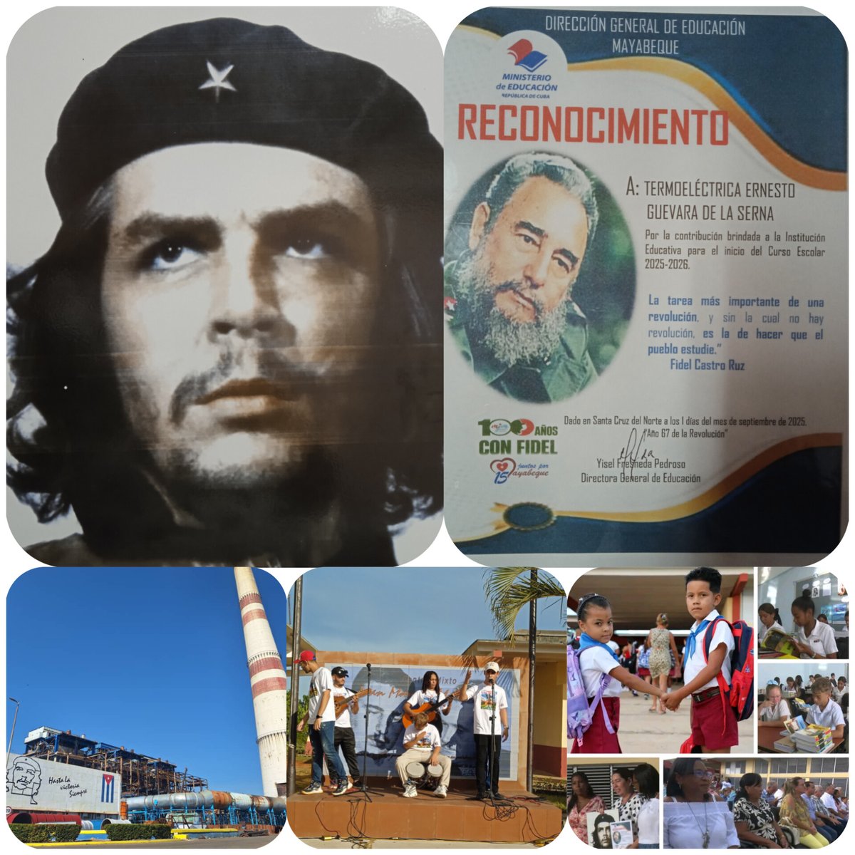 El Centro Mixto "Juan Manuel Márquez Rodríguez" fue sede del acto provincial en #Mayabeque por el inicio del curso escolar. El momento fue propicio para la entrega a nuestra central de un reconocimiento por la contribución brindada a la institución educativa.
<a href="/OSDE_UNE/">Unión Eléctrica de Cuba</a>