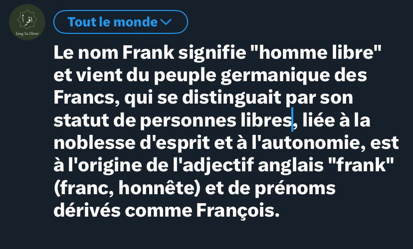 Parle nous de ton nom et sa signification