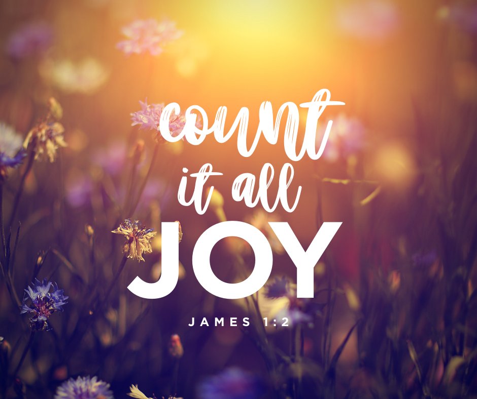 “My brethren, count it all joy when ye fall into divers temptations; Knowing this, that the trying of your faith worketh patience. But let patience have her perfect work, that ye may be perfect and entire, wanting nothing.”
- James 1:2-4 KJV