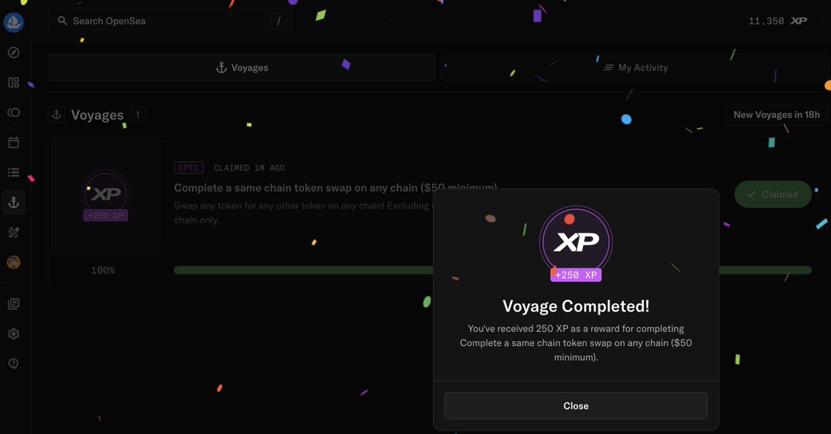 I've collected 11k+ xps on <a href="/opensea/">OpenSea</a> voyages 
How much you collected? share your number and how much you want to collect