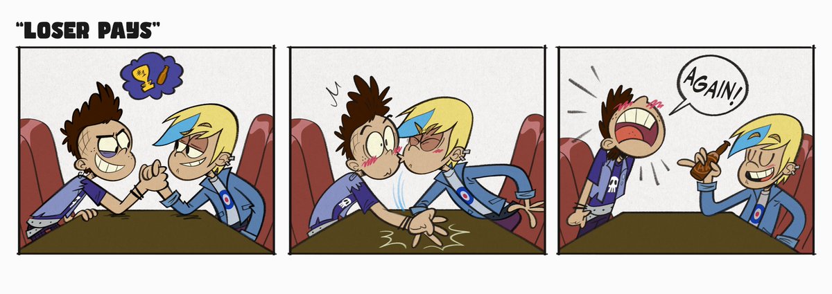 I'm a sucker for genderswaps so here's a comic with Luke Loud and Sam Sharp from the loud house