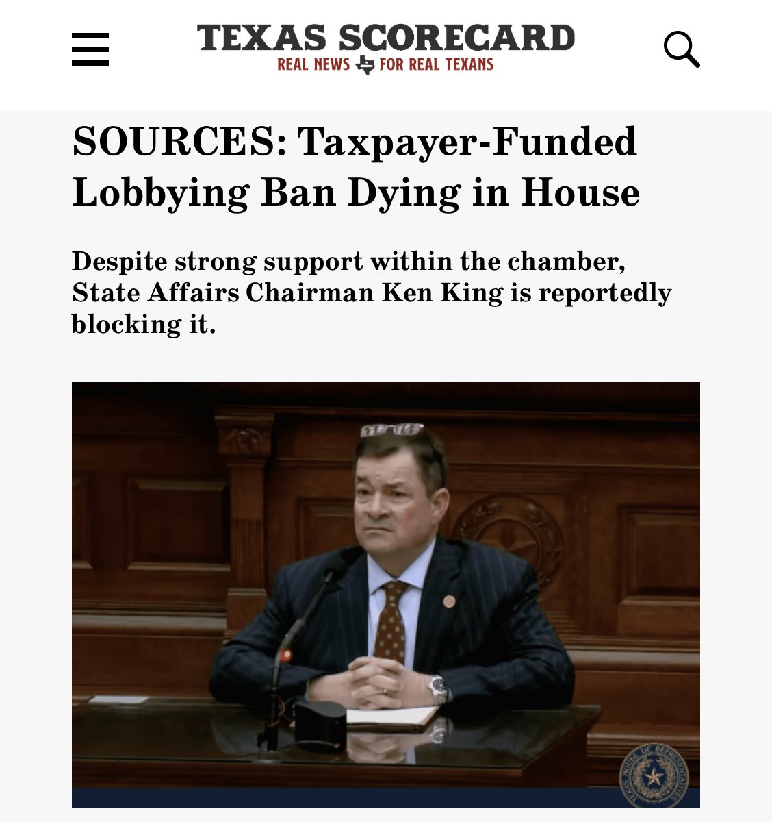 Michael Quinn Sullivan 🇺🇸 (@mqsullivan) on Twitter photo Without intervention from Gov. <a href="/GregAbbott_TX/">Greg Abbott</a> and TxLege Speaker <a href="/Burrows4TX/">Dustin Burrows</a>, it looks like a ban on taxpayer-funded lobbying is going to die AGAIN in the House. Without intervention from Gov. <a href="/GregAbbott_TX/">Greg Abbott</a> and TxLege Speaker <a href="/Burrows4TX/">Dustin Burrows</a>, it looks like a ban on taxpayer-funded lobbying is going to die AGAIN in the House.