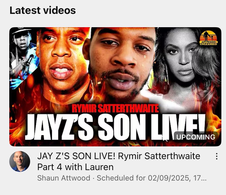 ‼️Tuesday: 1pm EST / 6pm UK on the <a href="/shaunattwood/">Shaun Attwood</a> channel ‼️

Rymir’s story highlights a chilling pattern—intimidation, money, and power used to silence. His story mirrors others like Demoree Hadley, Jaguar Wright, Liz Crokin, Nicki Minaj - the list goes on and the patterns remain