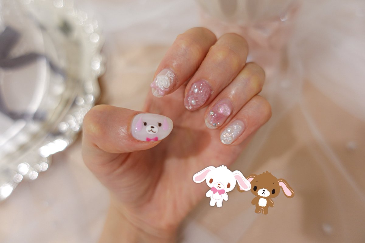 シュガバニネイル可愛すぎる( ᐢ. ̫ .ᐢ )🍰💕
