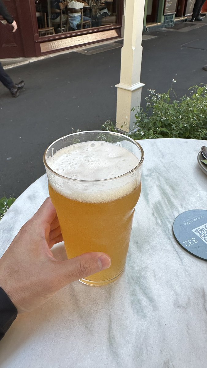 averagejoes's tweet photo. Sydney post marathon : Byron bay lager + fish &amp; chips https://t.co/du370NWky3