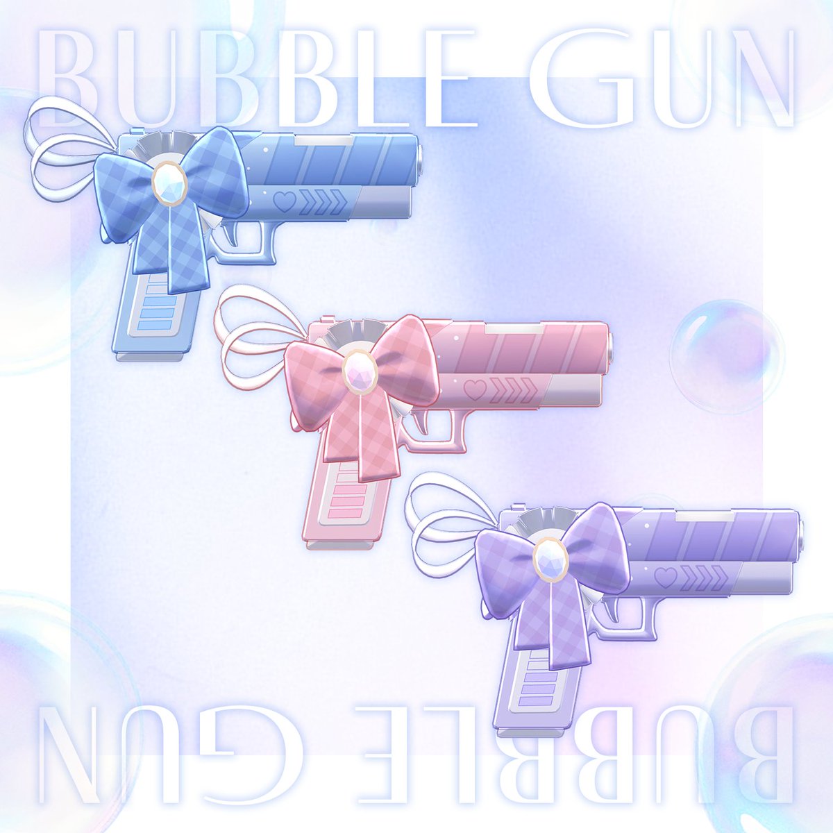 『 Bubble Gun_RK 』 公開されました！💙

💝<a href="/Rako_Works/">RAKO</a>をフォロー&amp; RTしてくれた方の中から
抽選で3名様に当商品をプレゼントします！

📌販売ページ
rakoko.booth.pm/items/7352594

よろしくお願いいたします！✨

#RAKO3D #VRChat