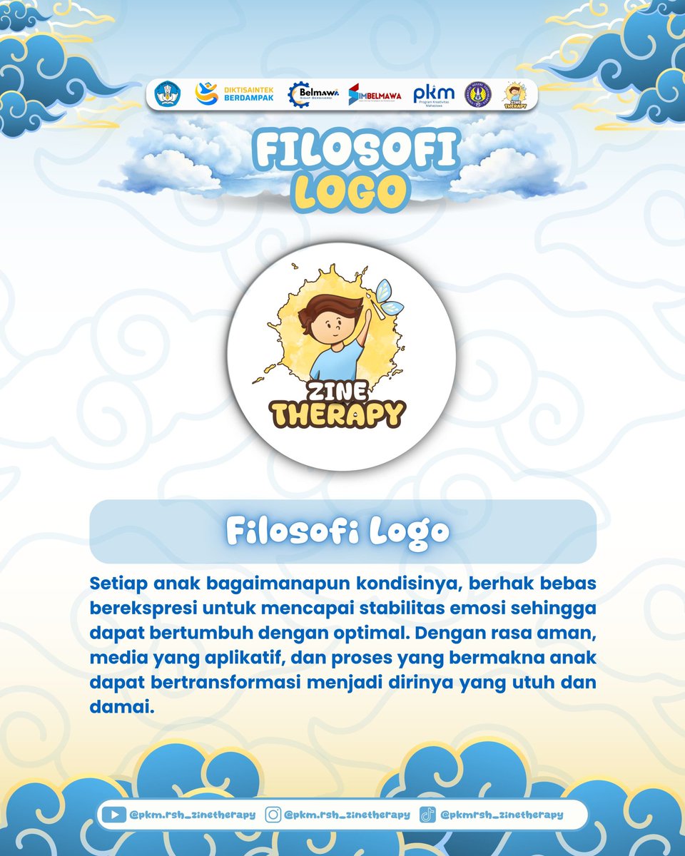 zinetherapy's tweet image. Halo sobat ziness!👋🏻

☀️ Yuk kenalan sama filosofi logo tim kami ☀️

Bukan hanya sekadar gambar, logo dari Zine Therapy memiliki filosofi yang penuh makna😇

Yuk simak bersama 😇☀️
#pkm #pkm2025 #pkmpendanaan #zinetherapy #terapiseni