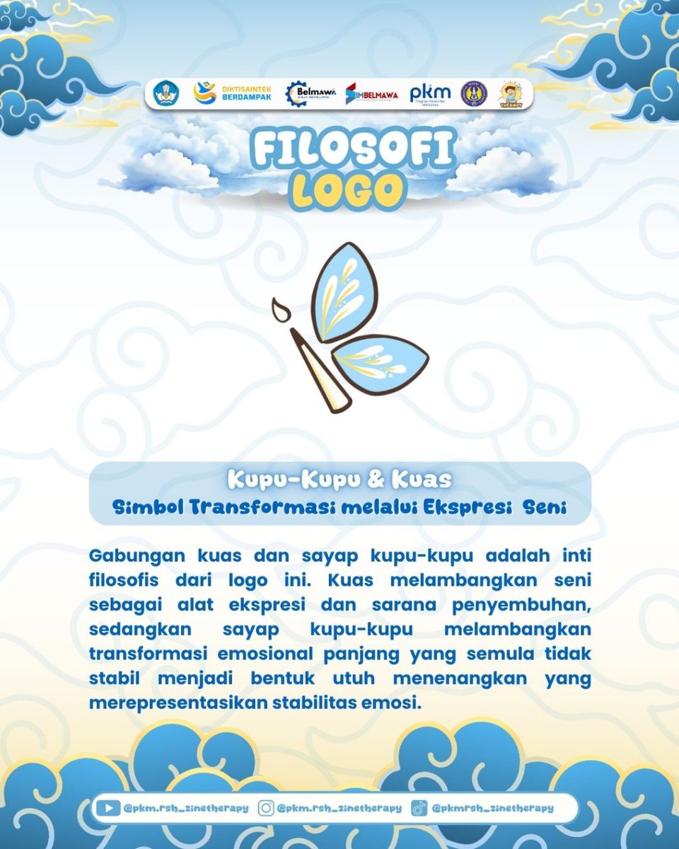 zinetherapy's tweet image. Halo sobat ziness!👋🏻

☀️ Yuk kenalan sama filosofi logo tim kami ☀️

Bukan hanya sekadar gambar, logo dari Zine Therapy memiliki filosofi yang penuh makna😇

Yuk simak bersama 😇☀️
#pkm #pkm2025 #pkmpendanaan #zinetherapy #terapiseni