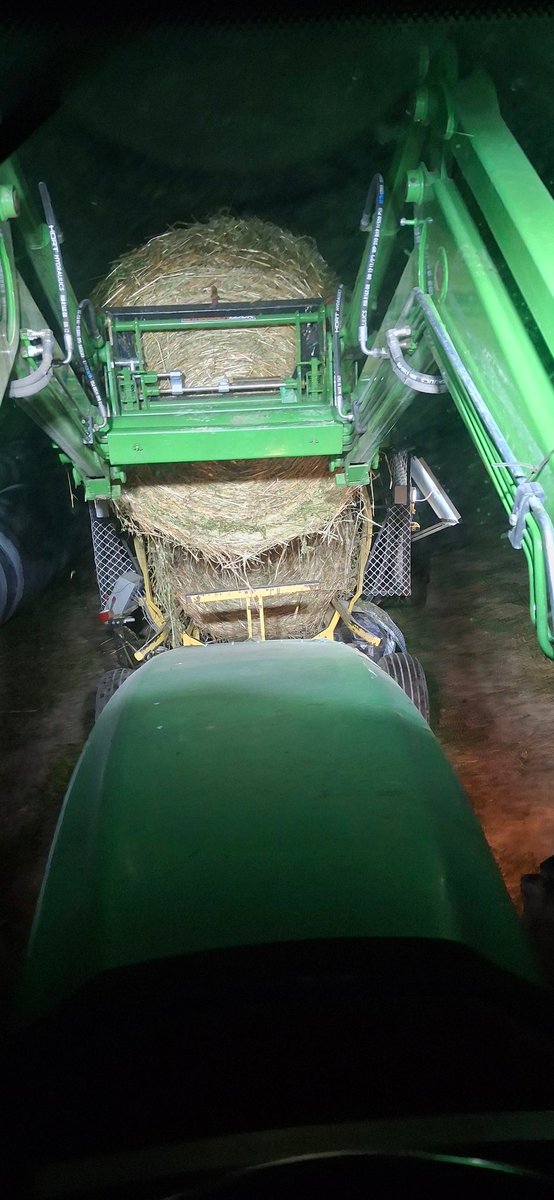 Last bale to wrap. #hay25 all done finally!!!