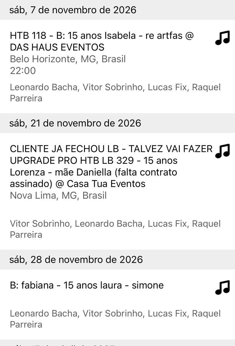 Ainda tenho um sábado livre em 2026! Corre que dá tempo de fechar.