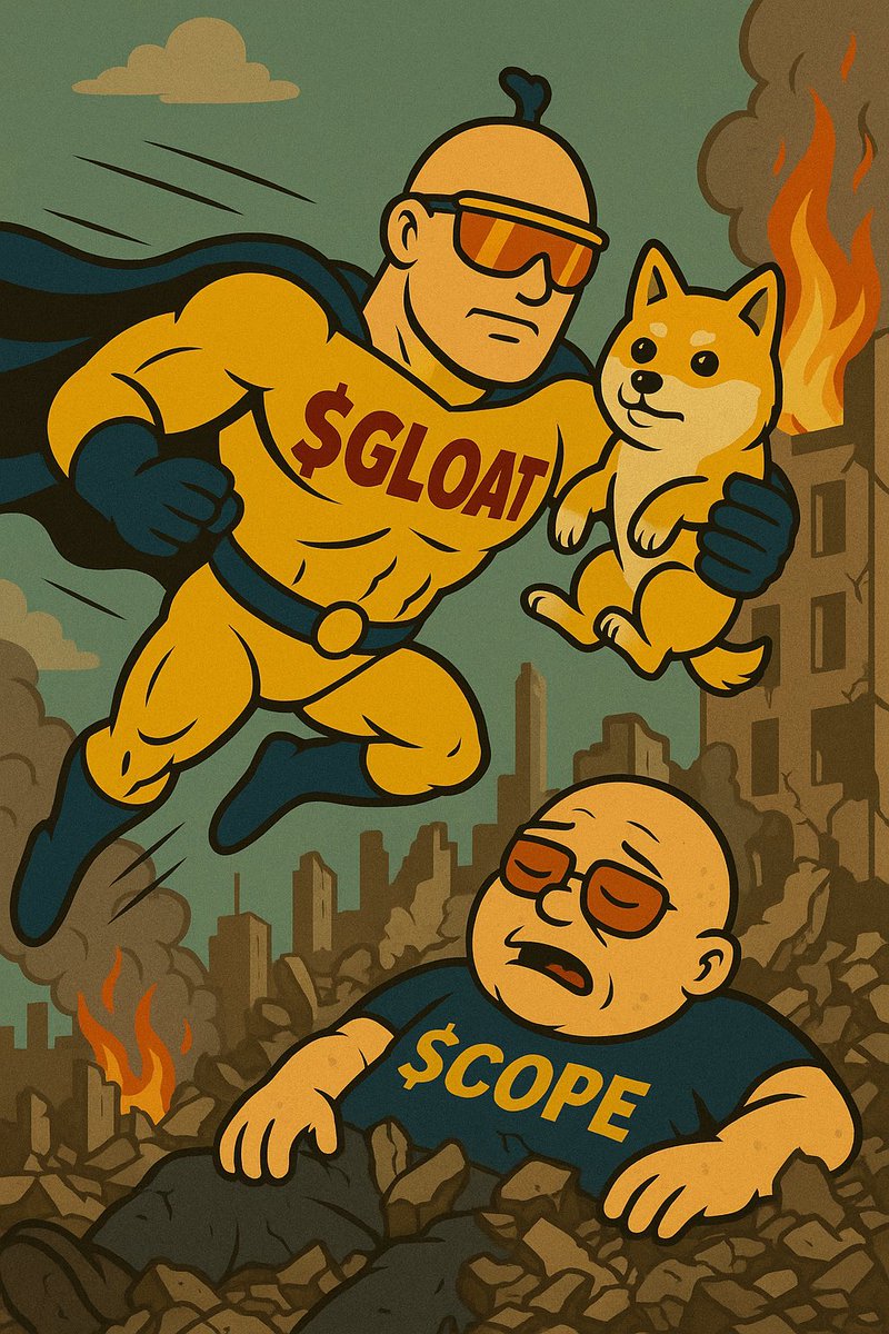 Shpongod's tweet photo. The #GLOAT lore goes on….
After the fall from $500k to just $40k
Our Hero pumped some iron, ate his protein, and GOT VERIFIED ON COIN GECKO!
He got back into action and pumped straight to $137.1k MC, letting #COPE know he’s not done here
WHAT HAPPENS NEXT ? 
#CommunityStrong https://t.co/SLiyrcZtqa
