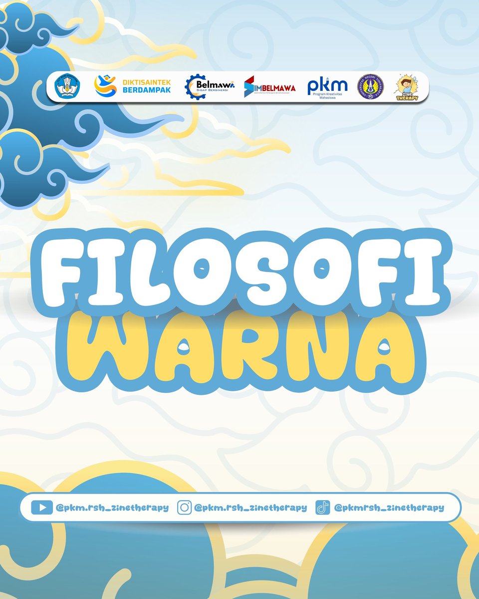 zinetherapy's tweet image. Halo sobat ziness!👋🏻

☀️ Yuk kenalan sama filosofi warna sama Zine Therapy ☀️

Warna dari logo Zine Therapy bukan hanya sekadar hiasan yang indah di mata, melainkan warna yang memiliki filosofi penuh makna😇

Yuk simak bersama!
#pkm #pkm2025 #pkmpendanaan #zinetherapy #terapiseni