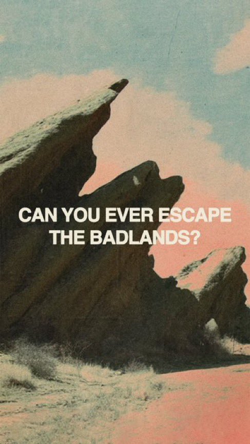 darlingstarlet_'s tweet photo. the aesthetic change from 2015 badlands to 2025 badlands being paler colors because halsey’s been trapped there for so long and everything’s fading https://t.co/Q67xVjOFAA