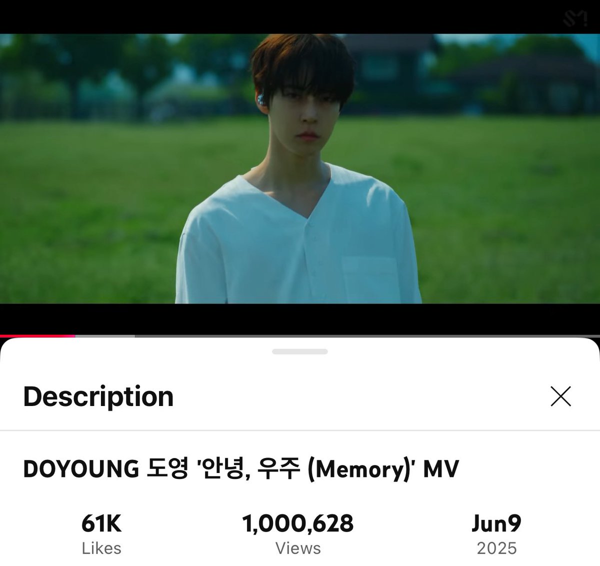 doyoungSTRMth's tweet photo. DOYOUNG '안녕, 우주 (Memory)' MV

🎬 1,000,628 views
⏳ 250802 | 10.10 (ICT)
🔗 https://t.co/aqfrGNuUPx

#DOYOUNG_안녕우주_Memory 
#โบยบินไปกับอูจู #โดปุสตรีม https://t.co/tJ4bLzwgjH