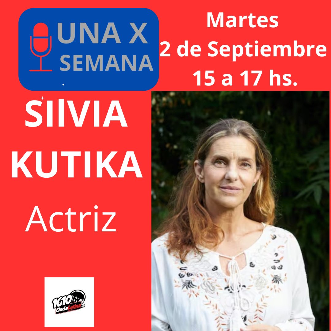 Hoy en 🎙️ <a href="/unaxsemana/">@unaxsemana</a> por AM 1010.
Cultura, música, teatro, actualidad y compromiso social.
📻 Martes de 15 a 17 hs | AM1010 Onda Latina
Conduce: Daniel Luna
🌐 Escuchanos online desde cualquier parte del mundo