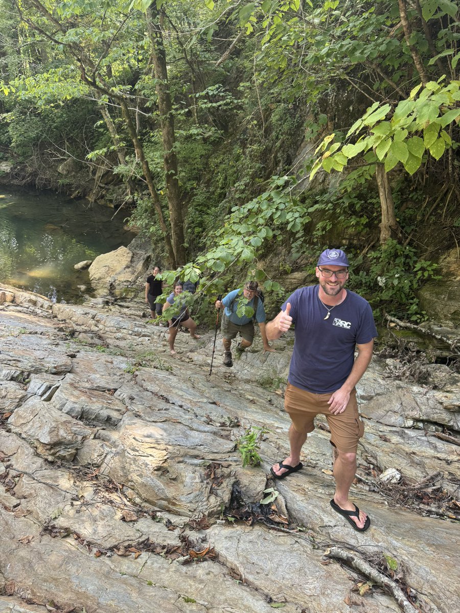 Hiking with some good folks and old friends. The first in line being the newly minted Dr. Josh Holbrook.