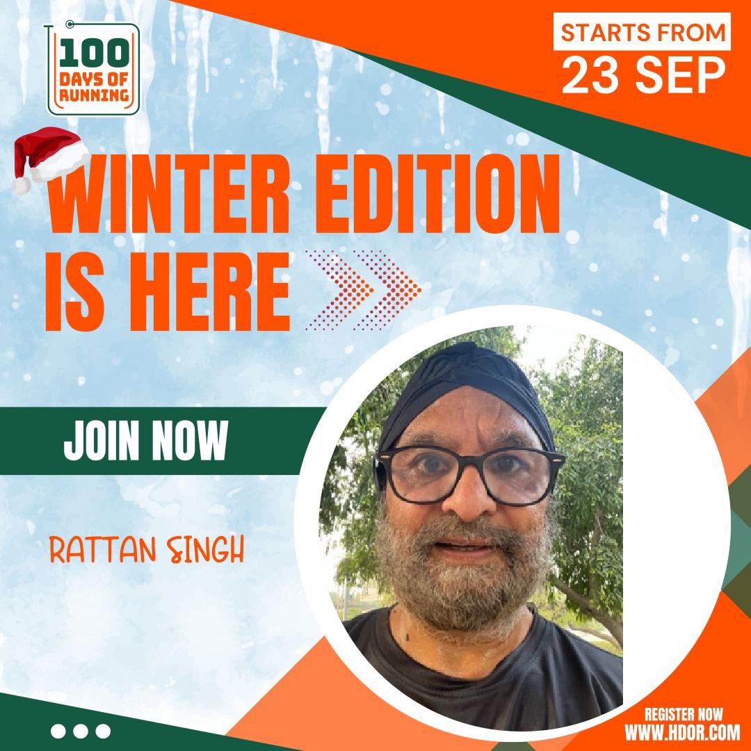 rattan_saarthi's tweet image. @100DaysOfRunnin 
#HDOR #100daysofrunning #hdormoment

Receiving a Finishers Medal was a milestone doing 774kms in 100days and then getting excited to join another 100days #WinterChallenge is the Proud feeling towards my #FitnessJourney inspiring others🤗
@FitIndiaOff #runners