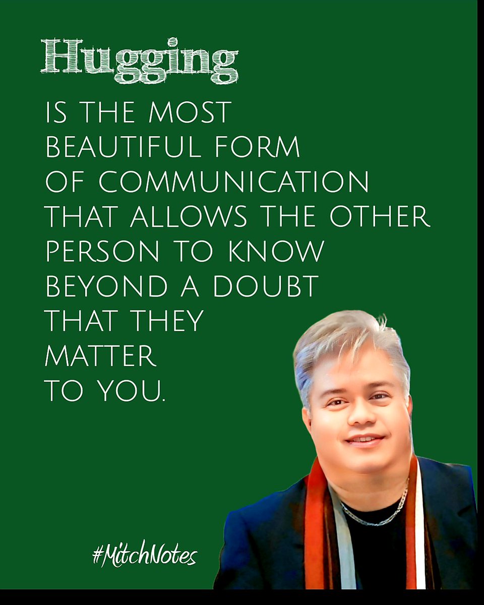 iamMitchDuran's tweet image. #TuesdayMotivation
#HugSomeoneToday
#MitchNotes